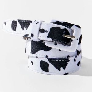 NWOT UO urban outfitters cow print belt